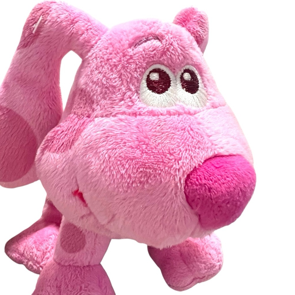 Nickelodeon Blues Clues & You Magenta Pink Plush Puppy Dog Toy - Picture 2 of 7